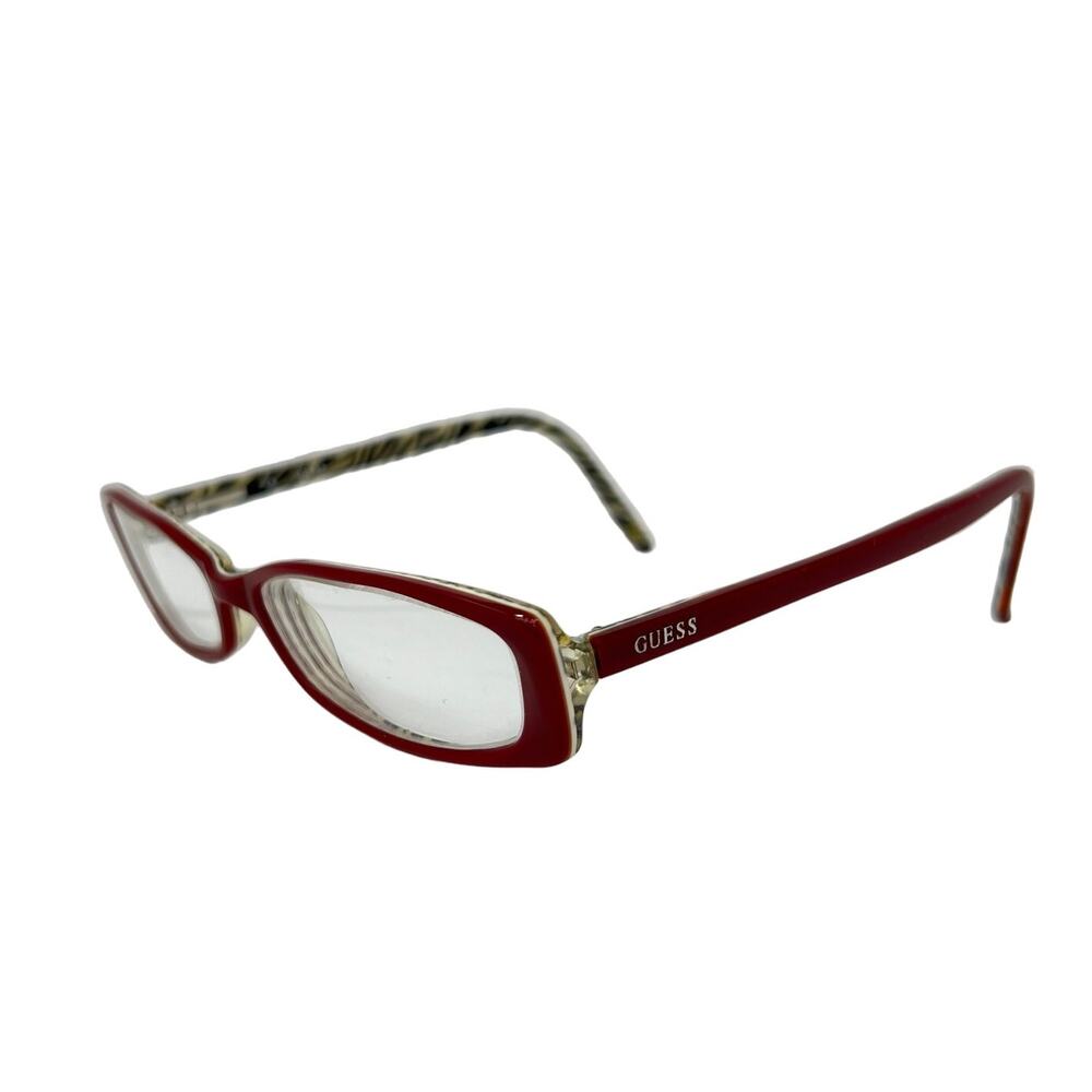 GUESS GU 1404 RD 53-15-135 Red Frames with Zebra Print Women Vintage FRAMES ONLY